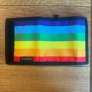 Fydelity 80s wallet: Bifold, RFID, Rainbow black 🌈 Brand new!
